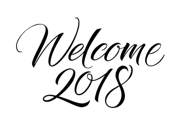 Welcome lettering