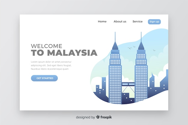 Benvenuto nella landing page della malesia