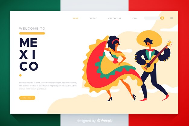 Welcome to mexico landing page