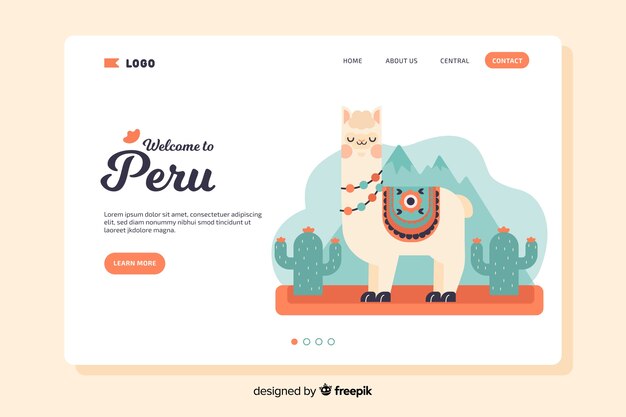 Welcome to peru landing page