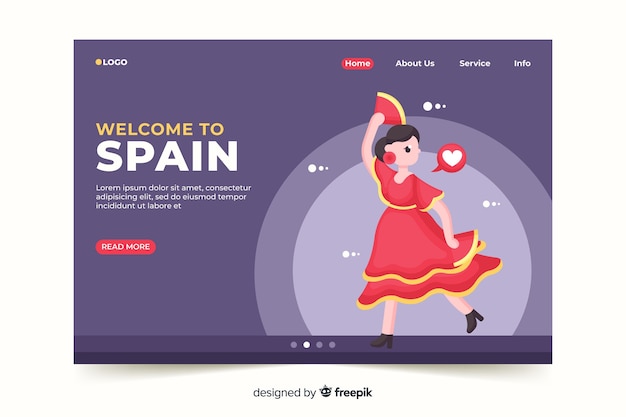 Benvenuto nella landing page della spagna