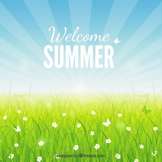 Welcome summer background