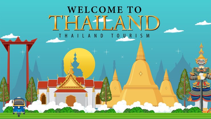 Free Vector welcome to thailand banner