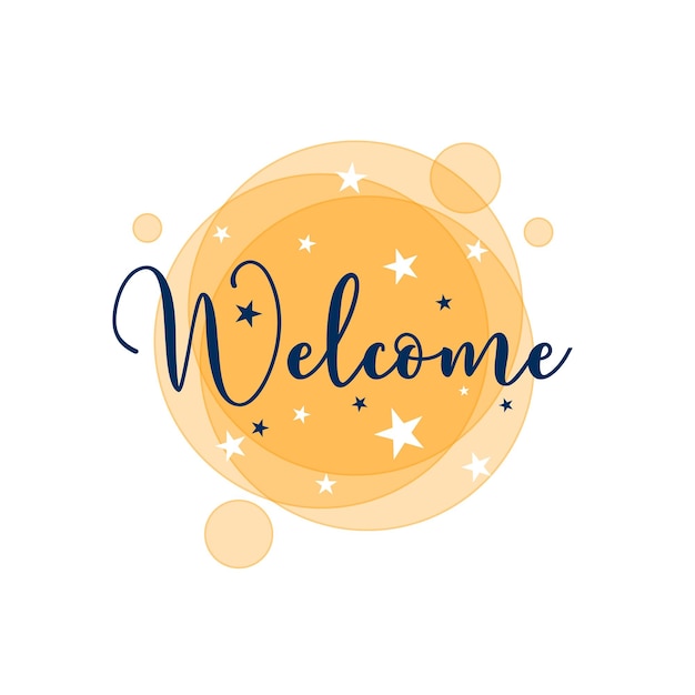 Free vector welcome your guests with trendy signboard designs