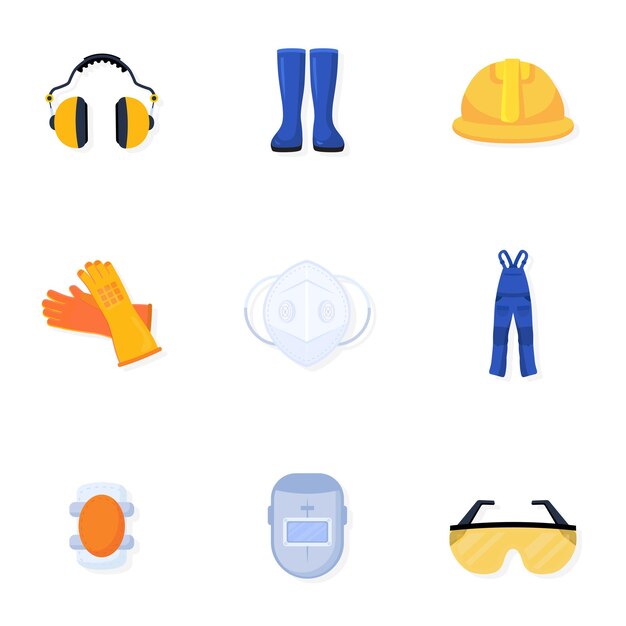 Welder uniform illustrations collection