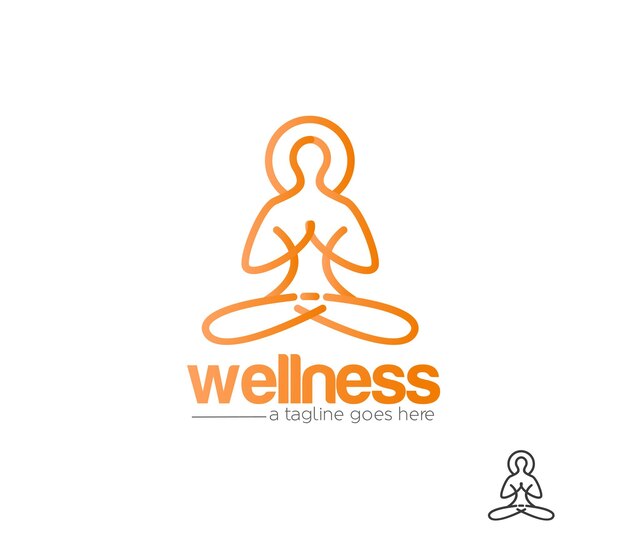 Wellness Logo Branding Identity Corporate vector design template