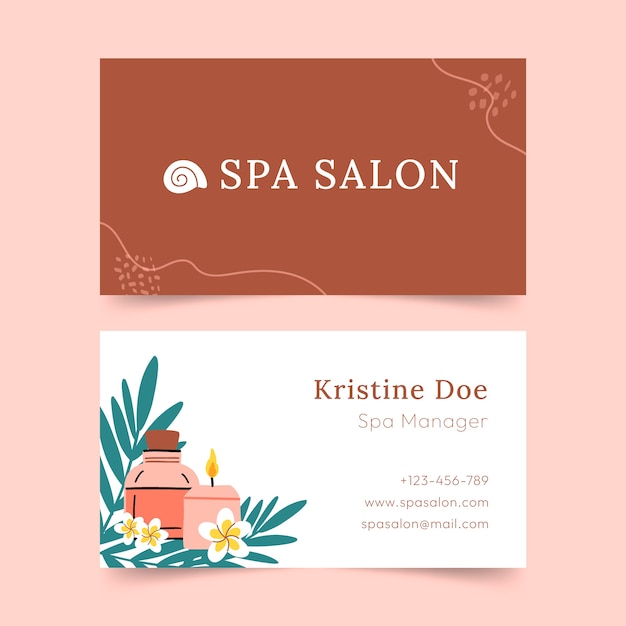 Free vector wellness and spa design template