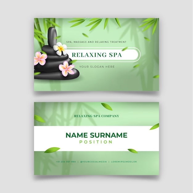 Free vector wellness and spa template design