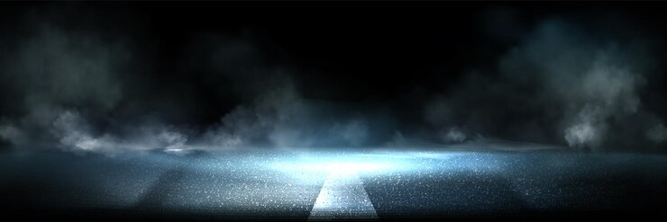 無料Vector 湿った道路と煙 抽象的な背景 空のシーン