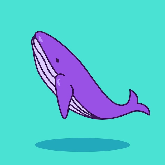 Whale Icon Doodle Illustration