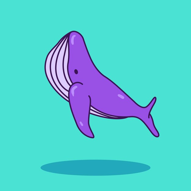 Whale Icon Doodle Illustration