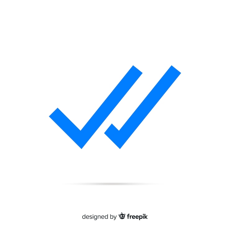 Free Vector whatsapp double check design