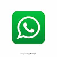 Vettore gratuito disegno dell'icona whatsapp