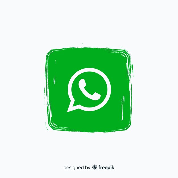 Whatsapp icon in paint style