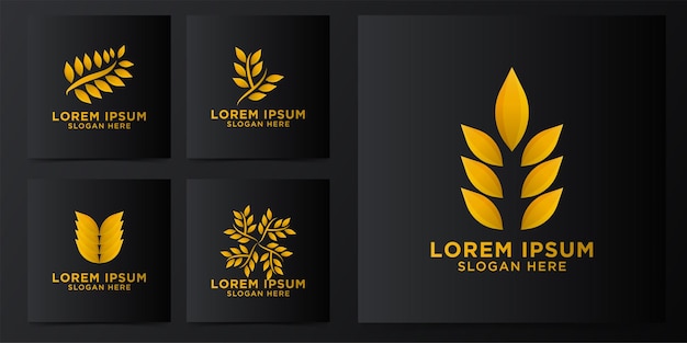 Free vector wheat grain logo