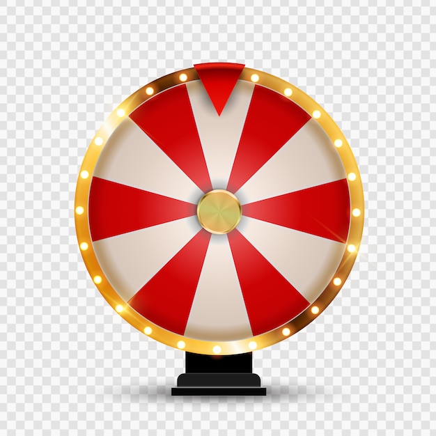 Wheel of fortune, lucky icon.  illustration