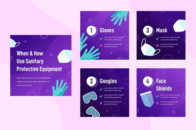 When and how to use sanitary protective equipment