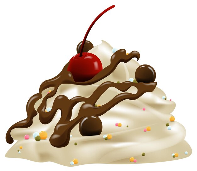 Whipped Cream Delight with Cherry Topping