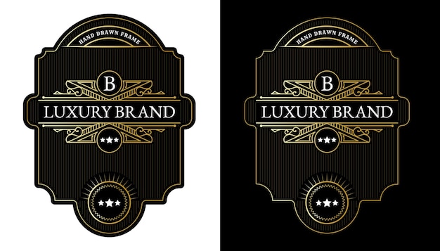 Whiskey labels with logo typography for beer whiskey alcohol drinks bottle packaging engraving