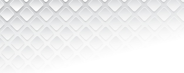 White 3d Geometric Square Pattern Background