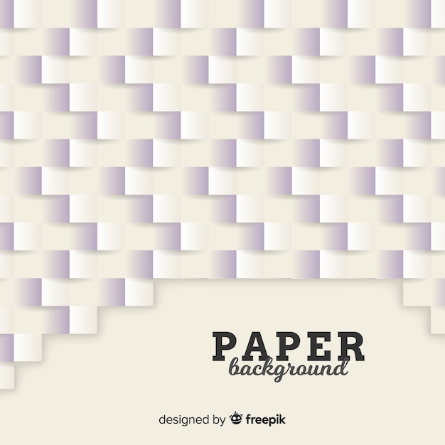 White 3d paper style background