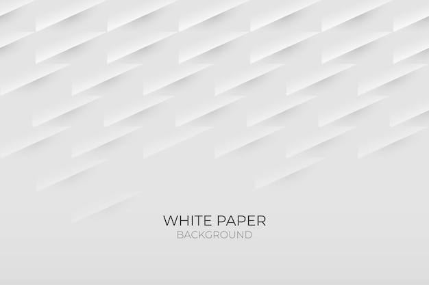 Free vector white 3d paper style background