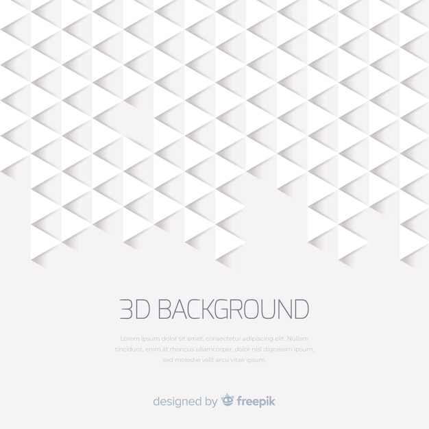 Free vector white 3d paper style background