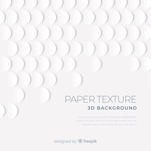 White 3d paper style background