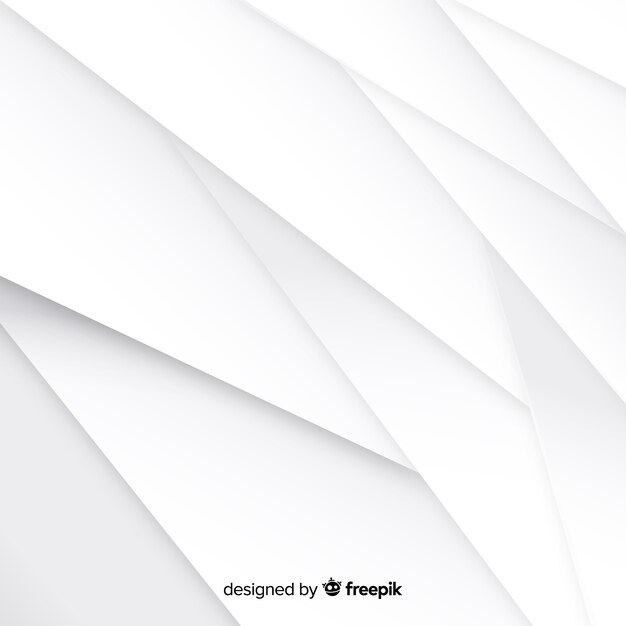 White 3d paper style background