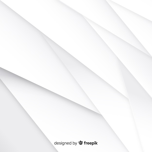 White 3d paper style background