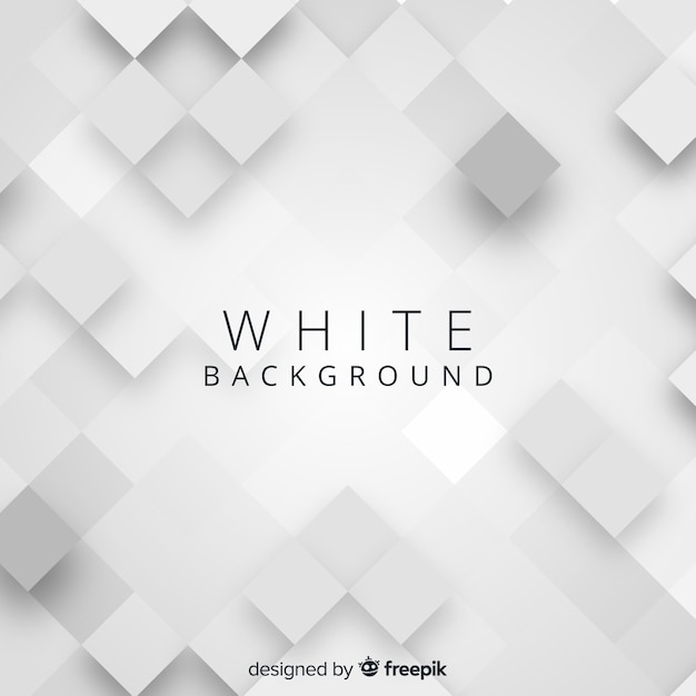 White 3d paper style background