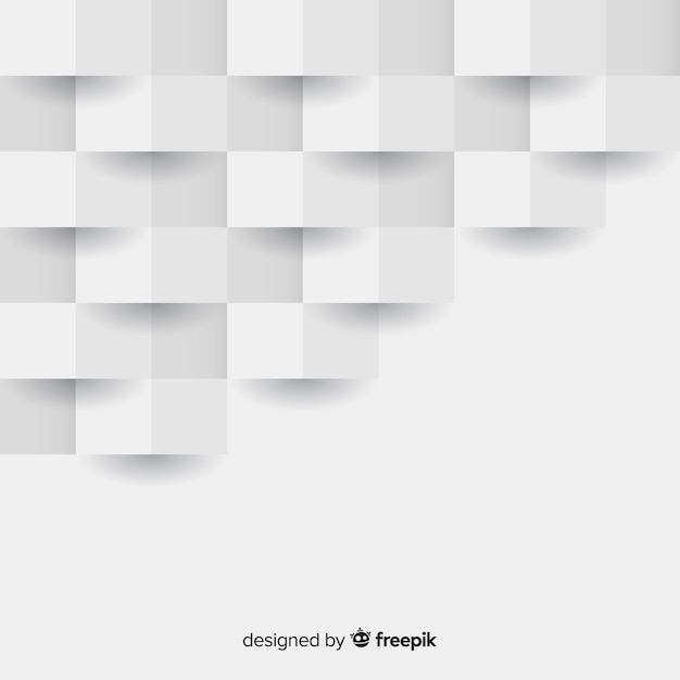 White 3d paper style background