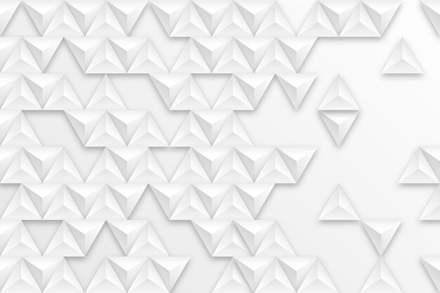 White abstract background in 3d paper style