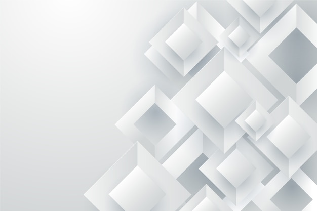 Белый абстрактный фон в стиле 3d бумаги