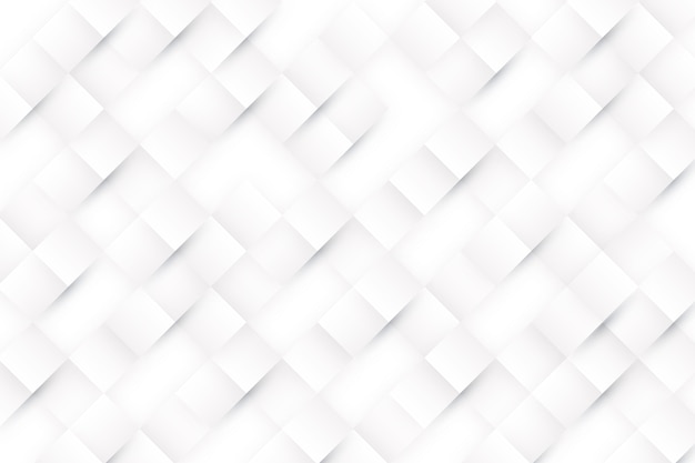 White abstract background in 3d paper style