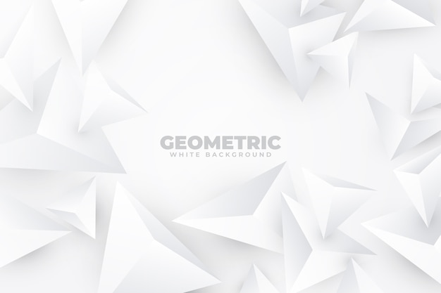 White abstract background in 3d paper style