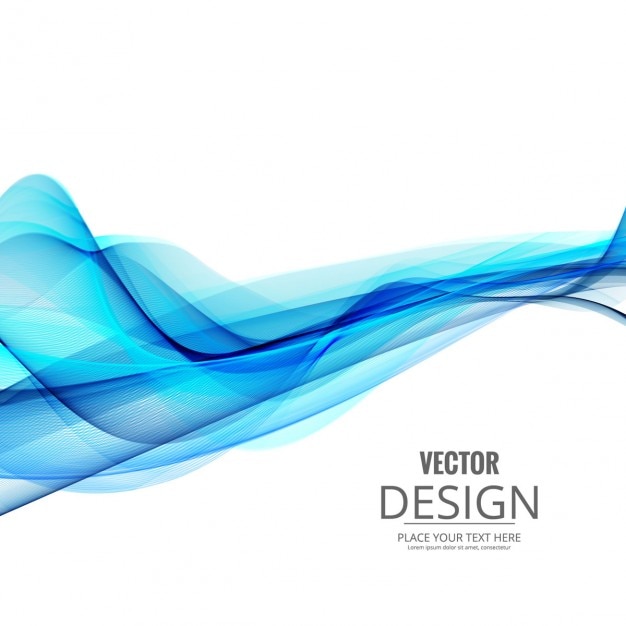 Free vector white abstract background with a blue wave