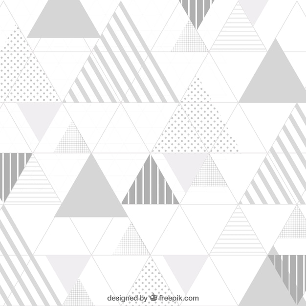 Free vector white abstract background with triangles