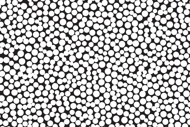 Free vector white abstract hand draw circle pattern