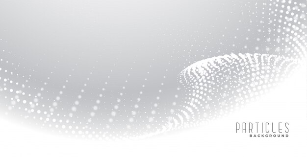 White abstract particles elegant background