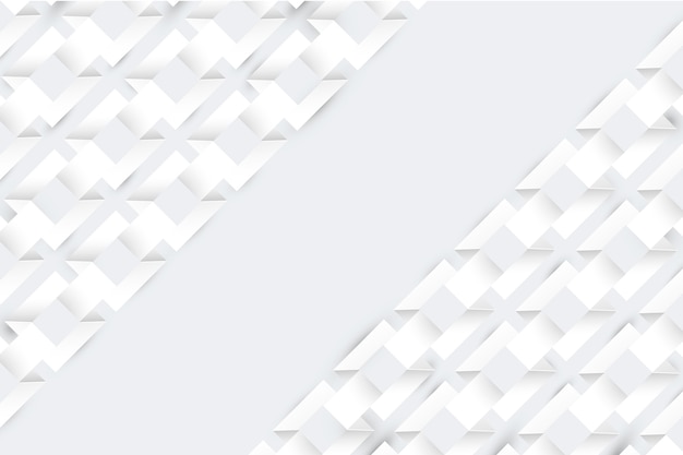 Free vector white abstract screensaver 3d paper style