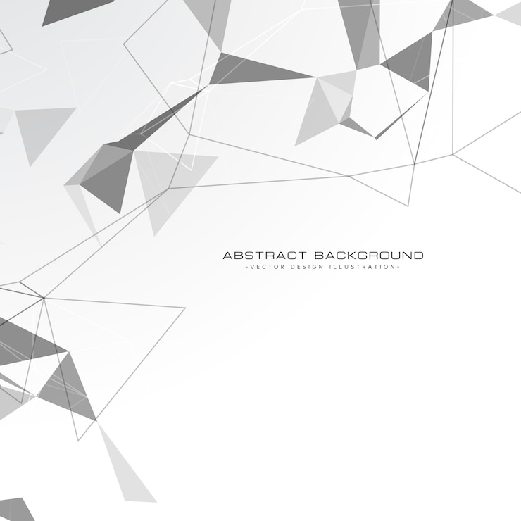 Free Vector white abstract triangles background