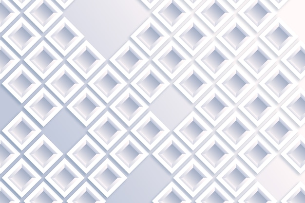 3 dペーパースタイルの白い抽象的な壁紙