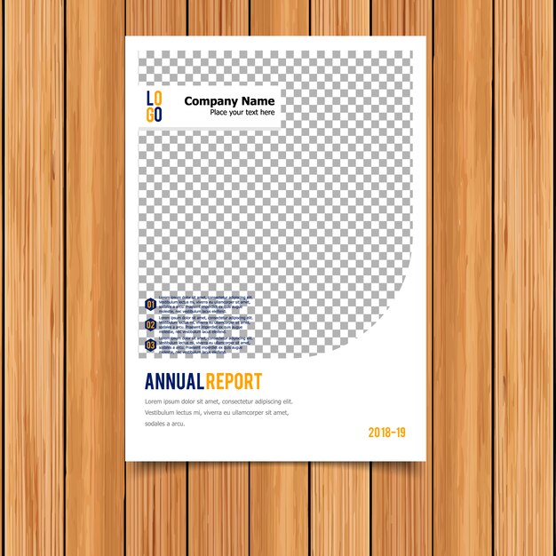 White annual report template