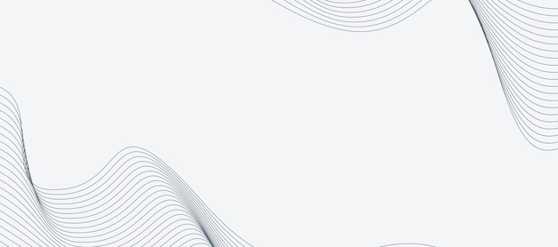 White background abstract with wavy line