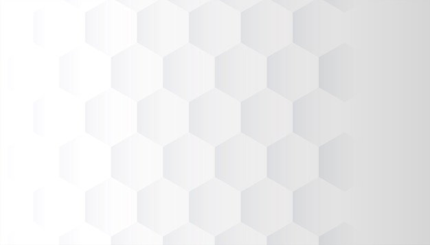 White background with 3d hexagonal pattern design