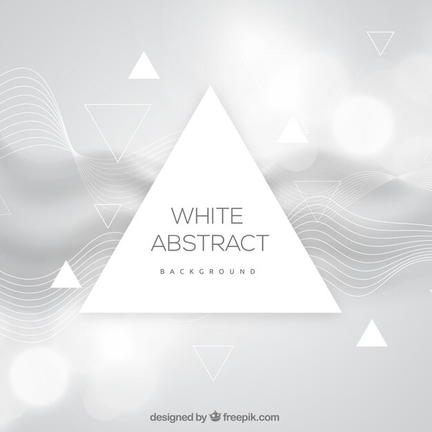 White background with abstract design