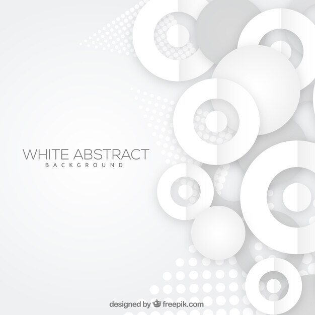 White background with abstract design