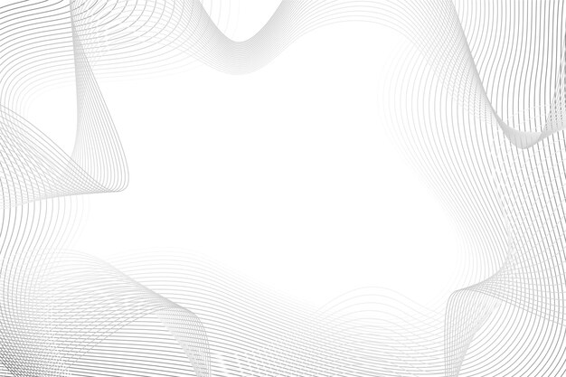 抽象的な線のコピースペースと白い背景