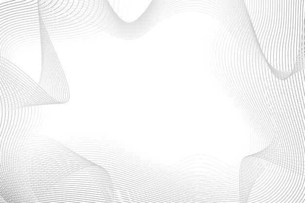 White background with abstract lines copy space